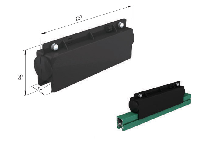 H35防尘型系列单极导线式滑触线